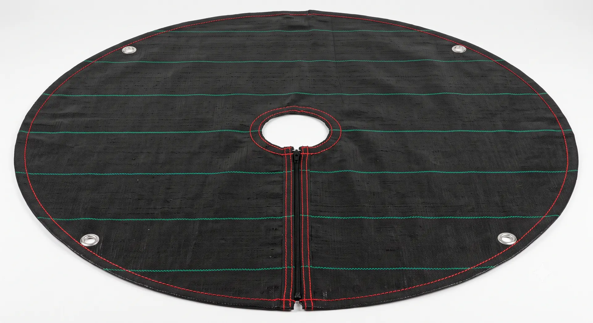 Round weed mat 1.2 m with chain plant basin for terrace garden pots